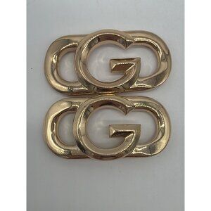 Gold-Tone Interlocking G Shoe Emblems Replacement Hardware Set Of 2